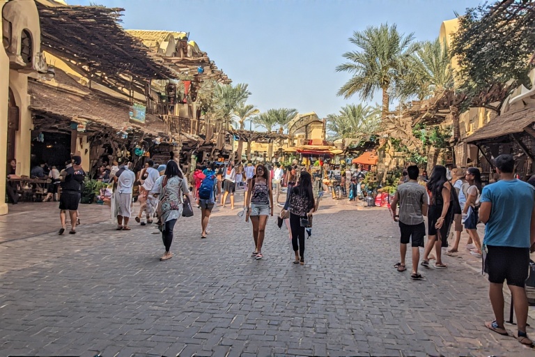 Visitors walking at vibrant Global Village Dubai